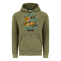 Vintage Olive just a girl who loves country music Vintage Hoodie - MaliasSmallBusiness