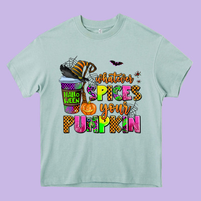 Whatever Spices Your Pumpkin Heavy Core Tee Designed By Adodesignshop