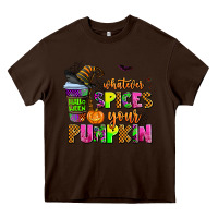 Chocolate Brown whatever spices your pumpkin Heavy Core Tee - AdoDesignShop