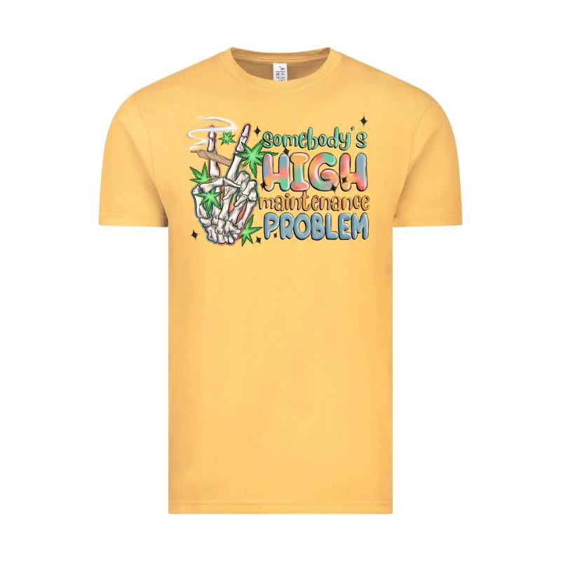 Somebodys High Maintenance Problem Vintage Tee by MaliasSmallBusiness | Teevron