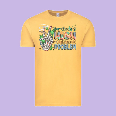 Somebodys High Maintenance Problem Vintage Tee Designed By Maliassmallbusiness