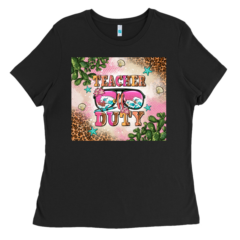 Teacher Of Duty Summer Break Ladies Tee by AdoDesignShop | Teevron