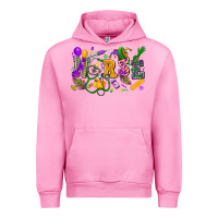 Fuchsia Pink nurse mardi gras Urban Hoodie - FaDigitalArtStudio