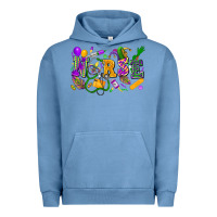 Pigment Pebble Blue nurse mardi gras Urban Hoodie - FaDigitalArtStudio