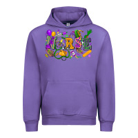 Nurse Mardi Gras Urban Hoodie | Teevron
