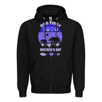 Black Our First Baby Mama Mother s Day Zipper Hoodie - Bettercallsaul