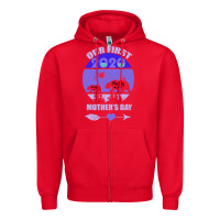 Red Our First Baby Mama Mother s Day Zipper Hoodie - Bettercallsaul