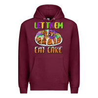 Burgundy let them eat cake Premium Hoodie - CowGirlArtShop