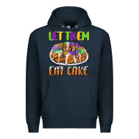 Navy let them eat cake Premium Hoodie - CowGirlArtShop