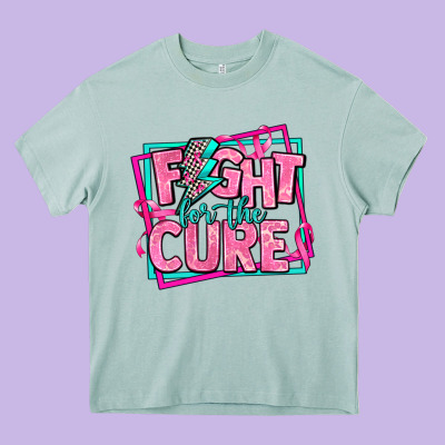 Fight For The Cure Heavy Core Tee Designed By Adodesignshop