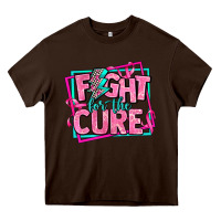 Chocolate Brown fight for the cure Heavy Core Tee - AdoDesignShop
