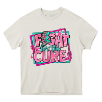 Cream fight for the cure Heavy Core Tee - AdoDesignShop