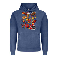 Vintage Denim i'm a hot mess, always stressed,and proudly a foot Vintage Hoodie - MaliasSmallBusiness