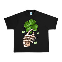 Black skeleton hand with shamrock st patrick s day Urban Heavy Tee - MaliasSmallBusiness