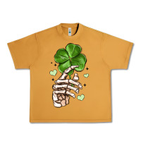 Peanut Butter skeleton hand with shamrock st patrick s day Urban Heavy Tee - MaliasSmallBusiness