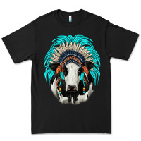 Black holstein indian headdress Premium Tee - JahusDesignShop