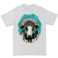 Dove Grey holstein indian headdress Premium Tee - JahusDesignShop