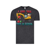 Vintage Black i dig 100 days of school excavator Vintage Tee - MaliasSmallBusiness