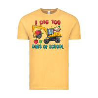 Vintage Mustard i dig 100 days of school excavator Vintage Tee - MaliasSmallBusiness