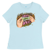 Baby Blue all the pretty girls roll like this Ladies Tee - JahusDesignShop