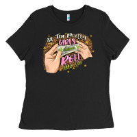 Black all the pretty girls roll like this Ladies Tee - JahusDesignShop