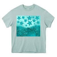 Arona turquoise glitter star Heavy Core Tee - JahusDesignShop