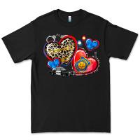 Black western leopard  police hearts Premium Tee - AdoDesignShop