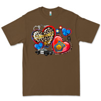 Cacao western leopard  police hearts Premium Tee - AdoDesignShop