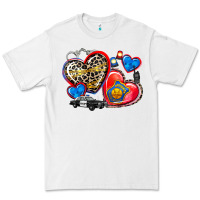 White western leopard  police hearts Premium Tee - AdoDesignShop