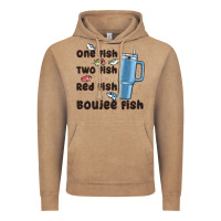 Vintage Coffee one fish two fish red fish boujee fish Vintage Hoodie - MaliasSmallBusiness