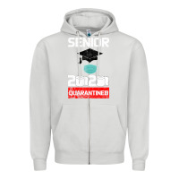 Dove Grey Senior 2020 Quarantined Zipper Hoodie - Bettercallsaul