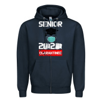 Navy Senior 2020 Quarantined Zipper Hoodie - Bettercallsaul