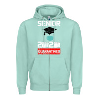 Seafoam Senior 2020 Quarantined Zipper Hoodie - Bettercallsaul