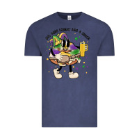 Vintage Denim out here lookin like a snack king cake mardi gras Vintage Tee - MaliasSmallBusiness
