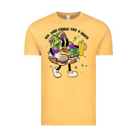 Vintage Mustard out here lookin like a snack king cake mardi gras Vintage Tee - MaliasSmallBusiness