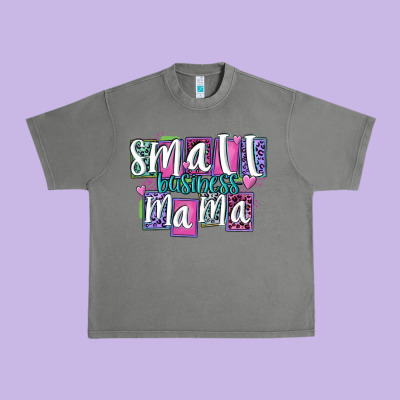 Small Business Mama Urban Heavy Tee Designed By Maliassmallbusiness