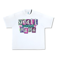 White small business mama Urban Heavy Tee - MaliasSmallBusiness