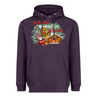 Plum its the wonderful time of the year Heavyweight Hoodie - CowGirlArtShop