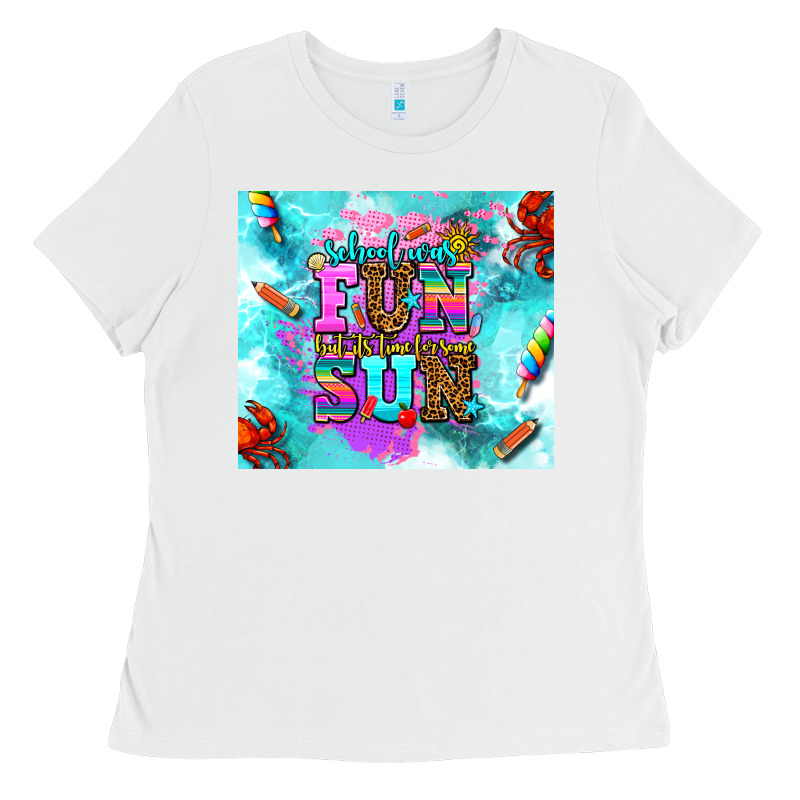 Summer Break And School Ladies Tee by AdoDesignShop | Teevron