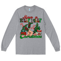 Heather Grey have a holly dolly christmas Long Sleeve Tee - MaliasSmallBusiness