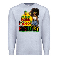 Heather Grey i am black history juneteenth Premium Sweatshirt - CowGirlArtShop