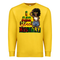 Lemon i am black history juneteenth Premium Sweatshirt - CowGirlArtShop