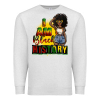 Oatmeal Heather i am black history juneteenth Premium Sweatshirt - CowGirlArtShop