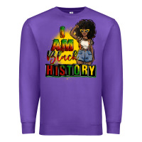 Purple i am black history juneteenth Premium Sweatshirt - CowGirlArtShop