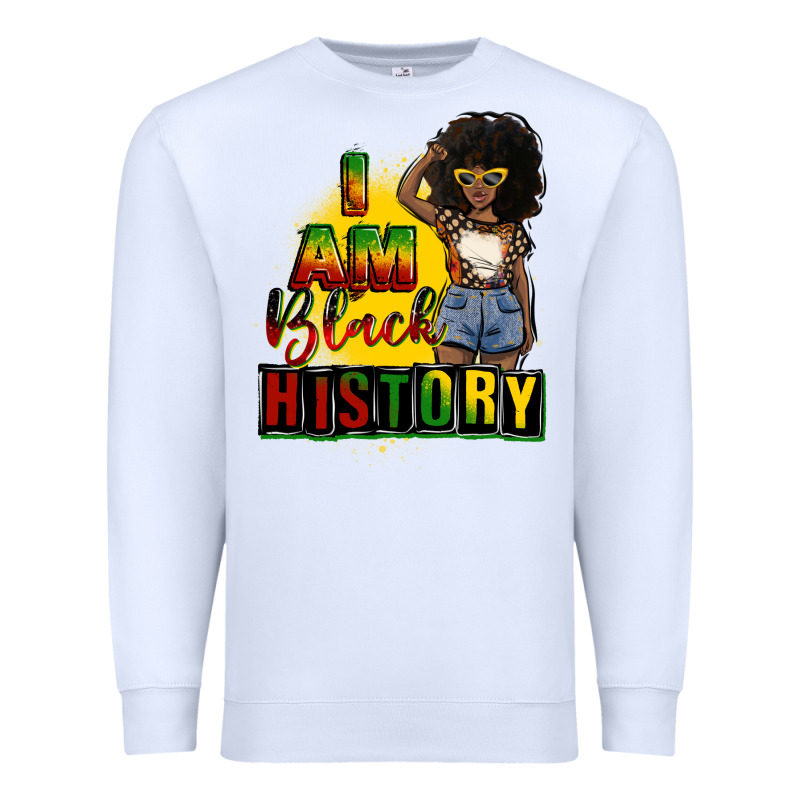 I Am Black History Juneteenth Premium Sweatshirt by CowGirlArtShop | Teevron