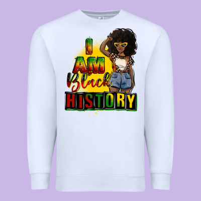 I Am Black History Juneteenth Premium Sweatshirt Designed By Cowgirlartshop