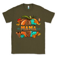 Army Green Thankful grateful blessed mama pumpkin Classic Tee - NancyCooperArtShop