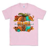 Bubblegum Pink Thankful grateful blessed mama pumpkin Classic Tee - NancyCooperArtShop