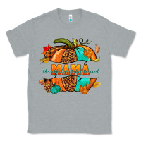 Heather Grey Thankful grateful blessed mama pumpkin Classic Tee - NancyCooperArtShop