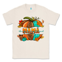 Natural Thankful grateful blessed mama pumpkin Classic Tee - NancyCooperArtShop